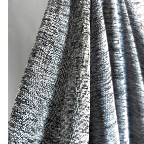 WHBM Marled Gray Cold Shoulder Dolman  Blouson Dress Small beaded strap - Picture 7 of 8